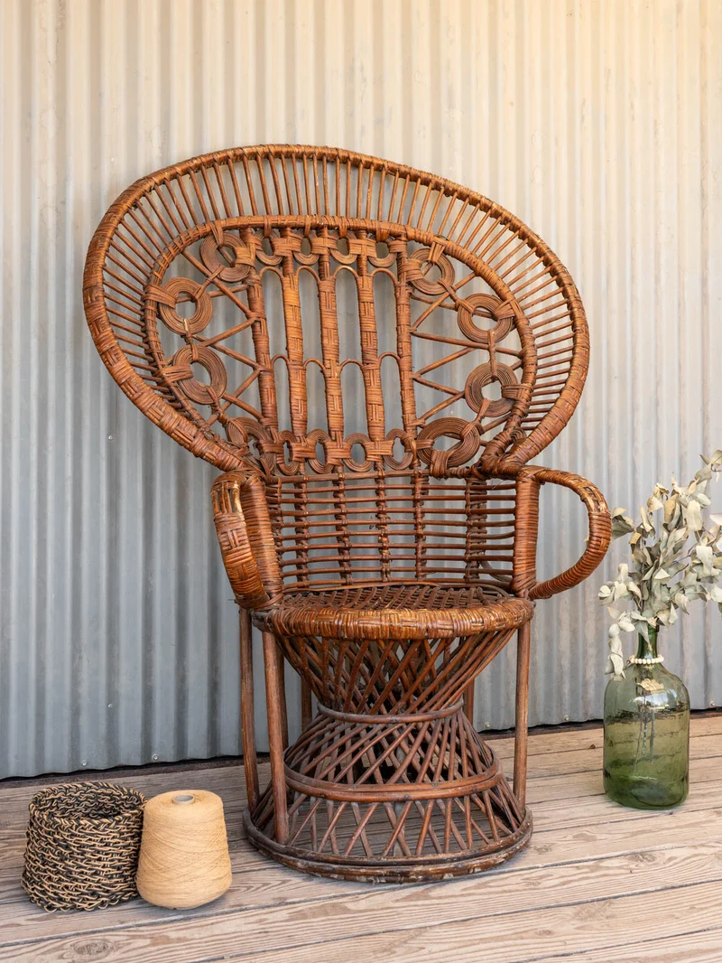 Ernest, le grand fauteuil en osier N°1097
