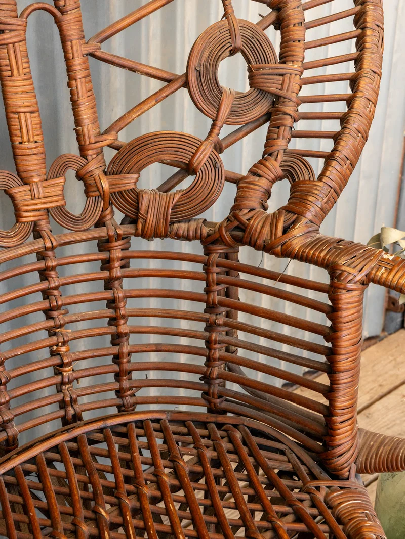 Ernest, le grand fauteuil en osier N°1097