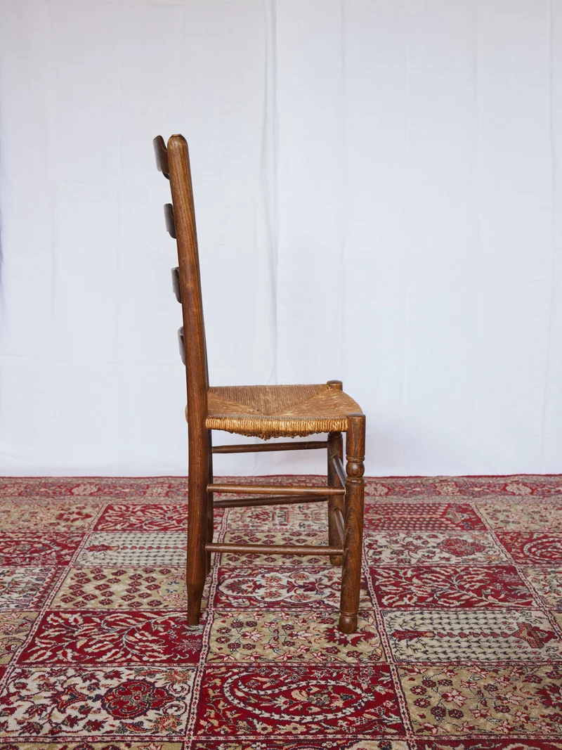 Claude, le lot de 4 chaises en paille N°1436