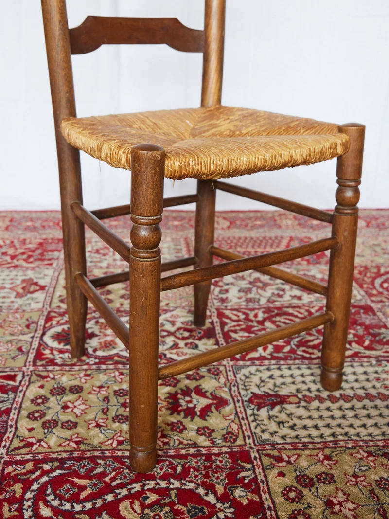 Claude, le lot de 4 chaises en paille N°1436