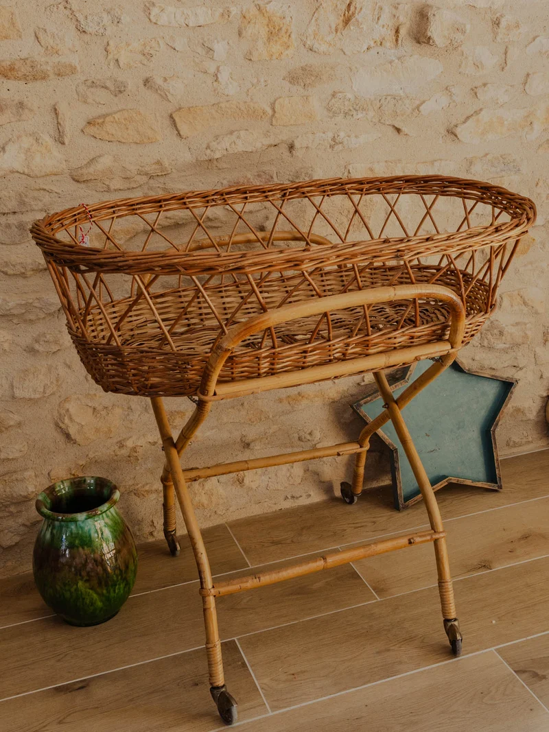 Joseph, le berceau en osier et bambou N°20