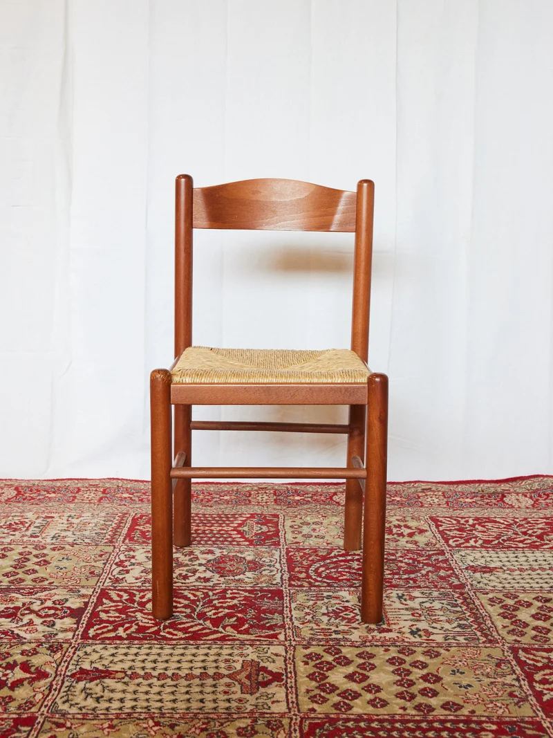Claude, le lot de 6 chaises en bois ocre N°1434