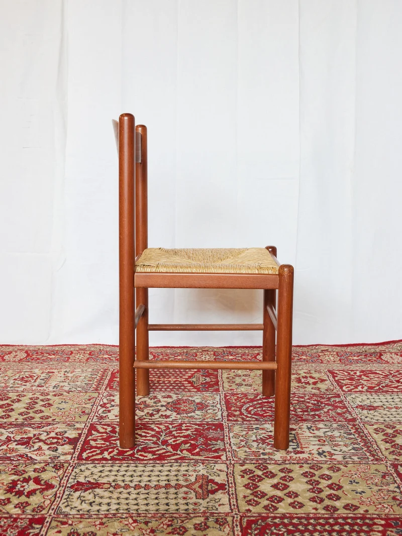 Claude, le lot de 6 chaises en bois ocre N°1434