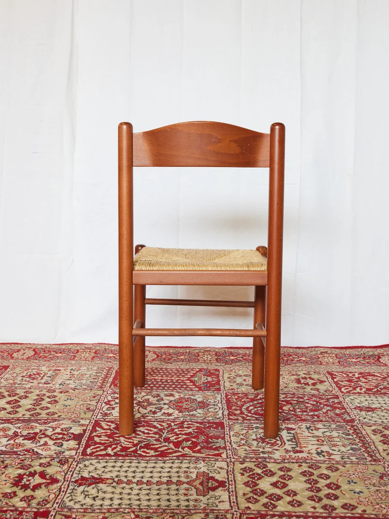 Claude, le lot de 6 chaises en bois ocre N°1434