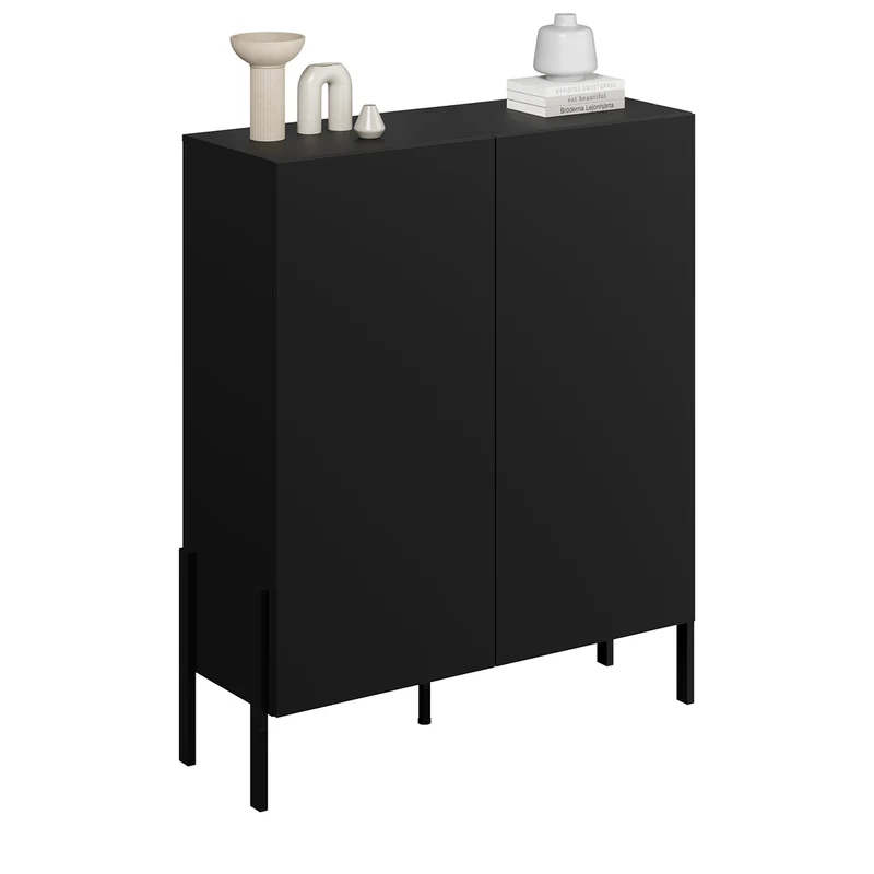 Buffet haut 2 portes Bérénice Noir