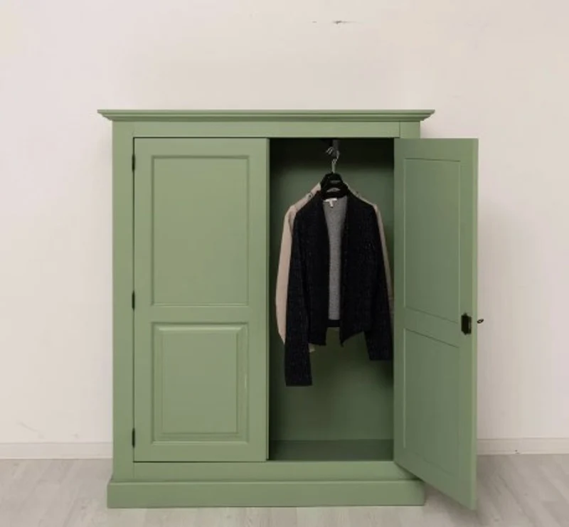 Casa Padrino Kleiderschrank im Landhausstil, 130 x 50 x 155 cm