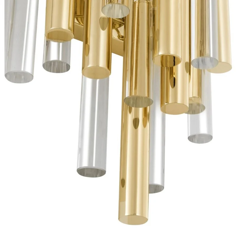 Casa Padrino Luxus Wandleuchte / Wandlampe Gold 23 x 14,5 x H. 42 cm - Hotel Restaurant Kollektion