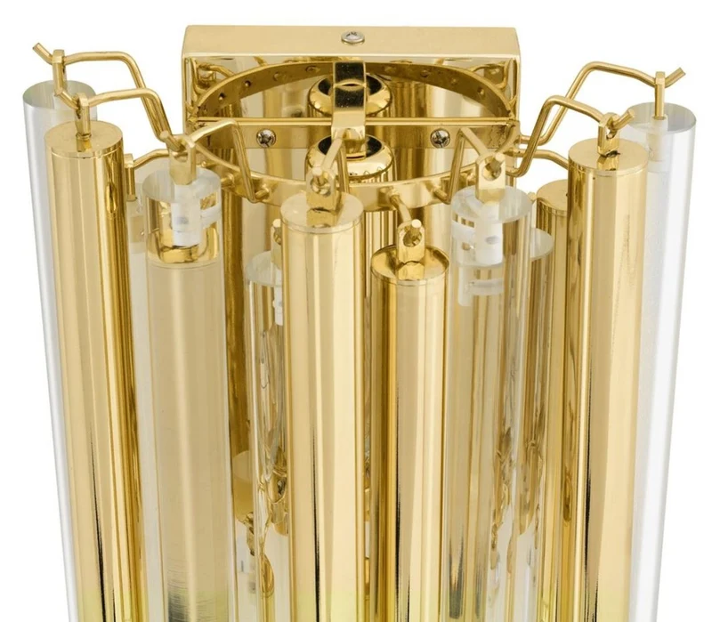Casa Padrino Luxus Wandleuchte / Wandlampe Gold 23 x 14,5 x H. 42 cm - Hotel Restaurant Kollektion