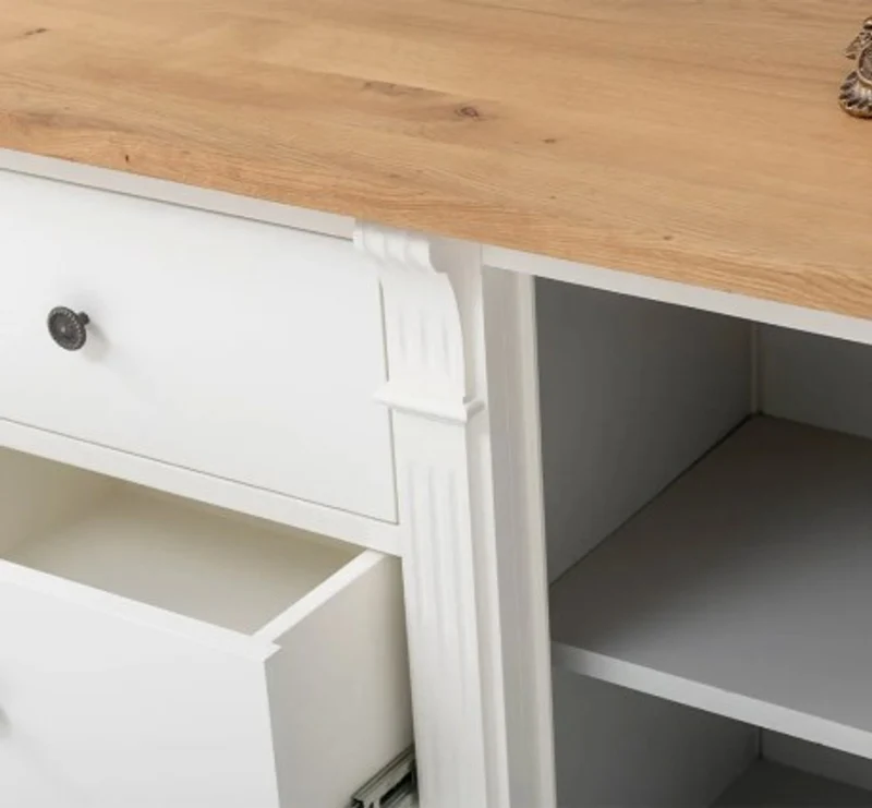 Casa Padrino Bücherregal im Landhausstil, 179 x 51 x 78 cm