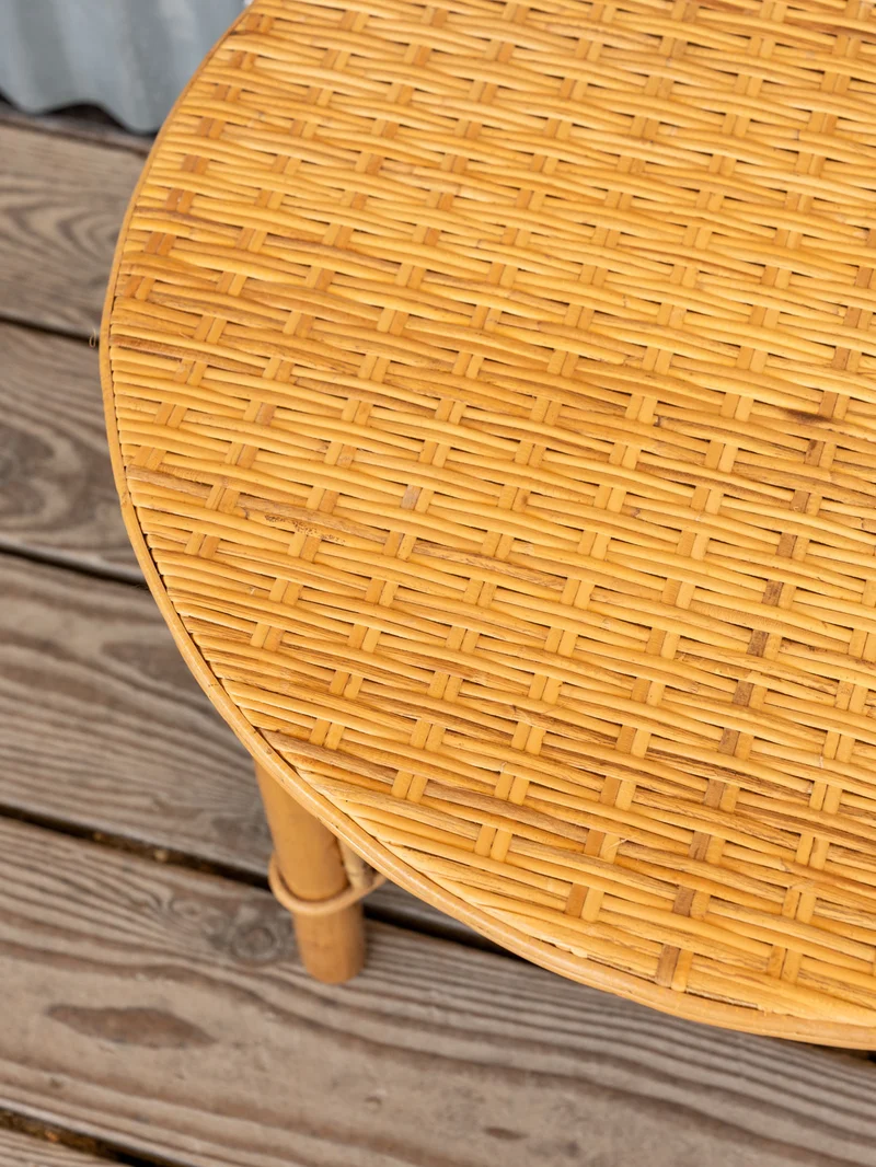 Francine, la table d'appoint en osier et bambou N°1117