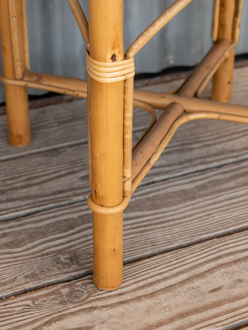 Francine, la table d'appoint en osier et bambou N°1117