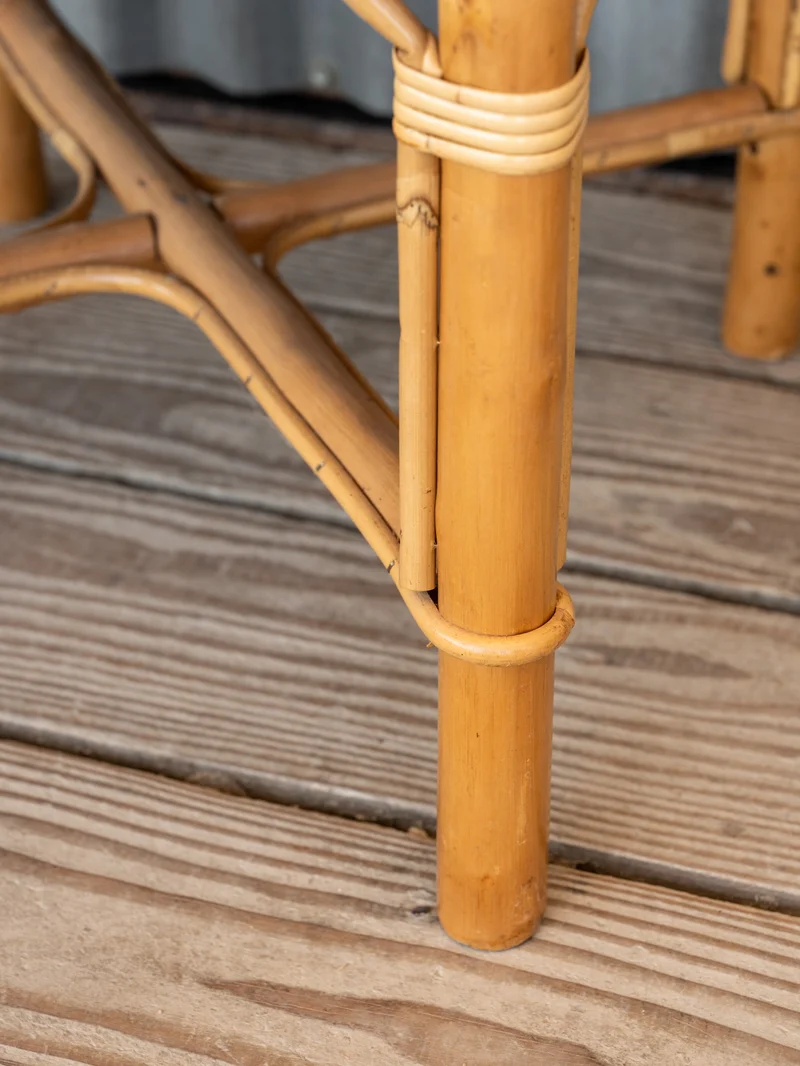 Francine, la table d'appoint en osier et bambou N°1117