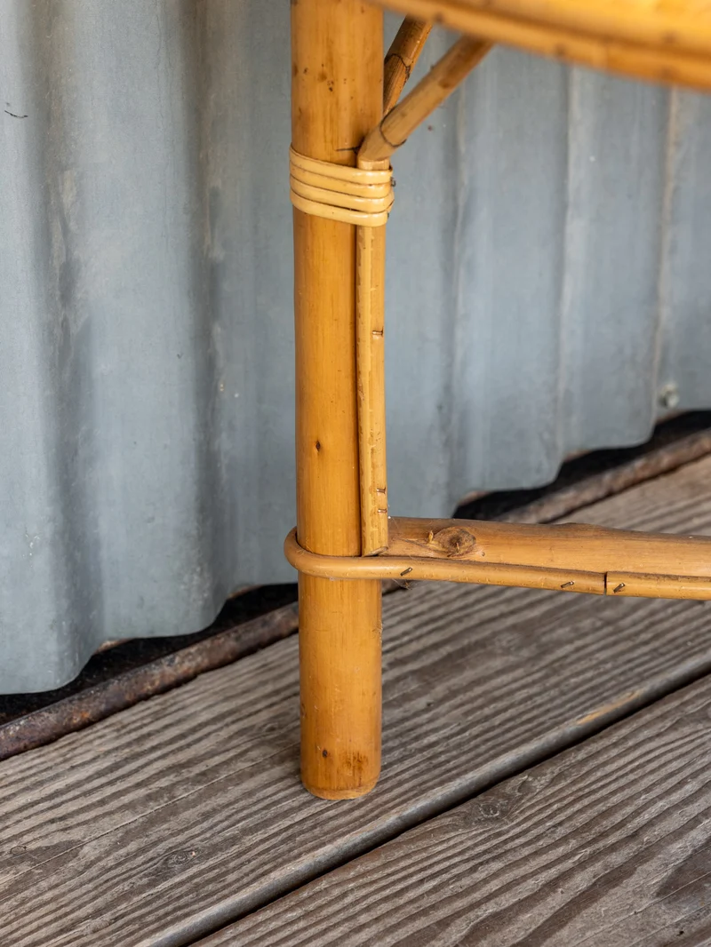 Francine, la table d'appoint en osier et bambou N°1117