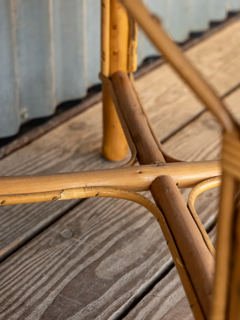 Francine, la table d'appoint en osier et bambou N°1117
