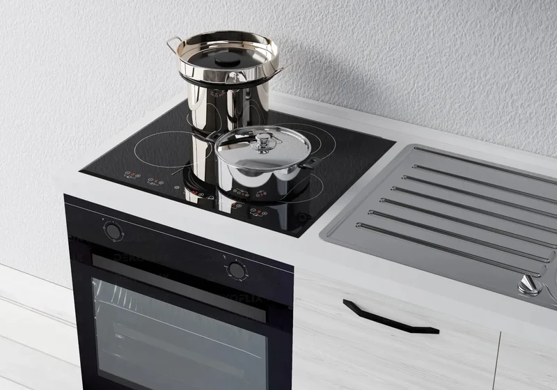 Petite Cuisine Équipée Chêne Gris STAR 150