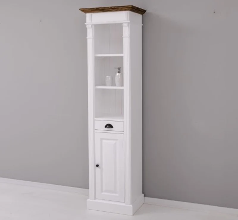 Casa Padrino Waschtisch im Landhausstil mit 1 Tür und 1 Schublade, 55 x 41 x 200 cm