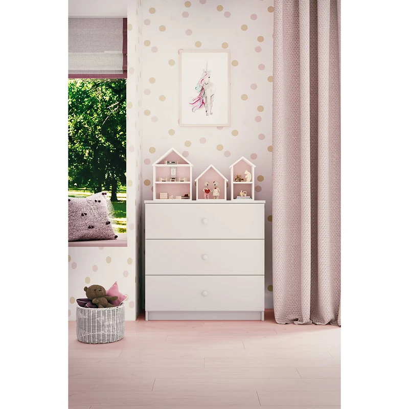 Commode 3 tiroirs Kocot Kids Babydream - Blanc