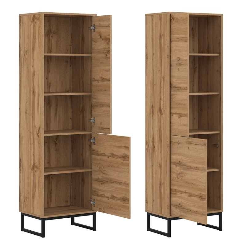 Bibliothèque 2 portes Loa Bois