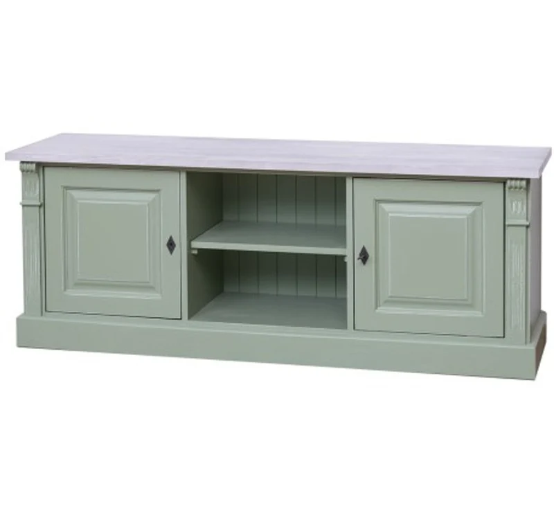Casa Padrino Kommode im Landhausstil mit 2 Türen, 160 x 46 x 60 cm