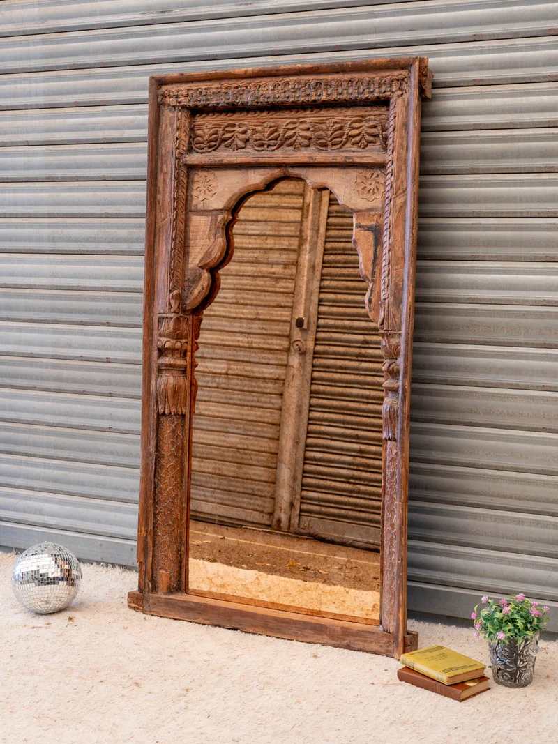 Georges, le grand miroir en bois N°1307