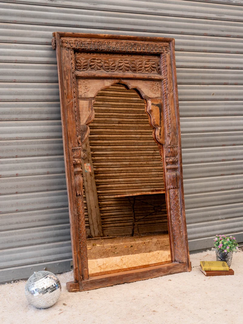 Georges, le grand miroir en bois N°1307