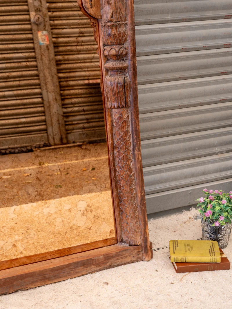 Georges, le grand miroir en bois N°1307