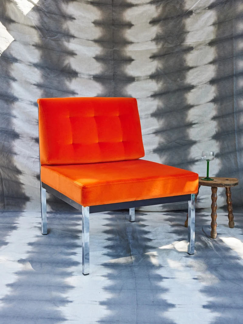 Olivia, la chauffeuse vintage orange N°92