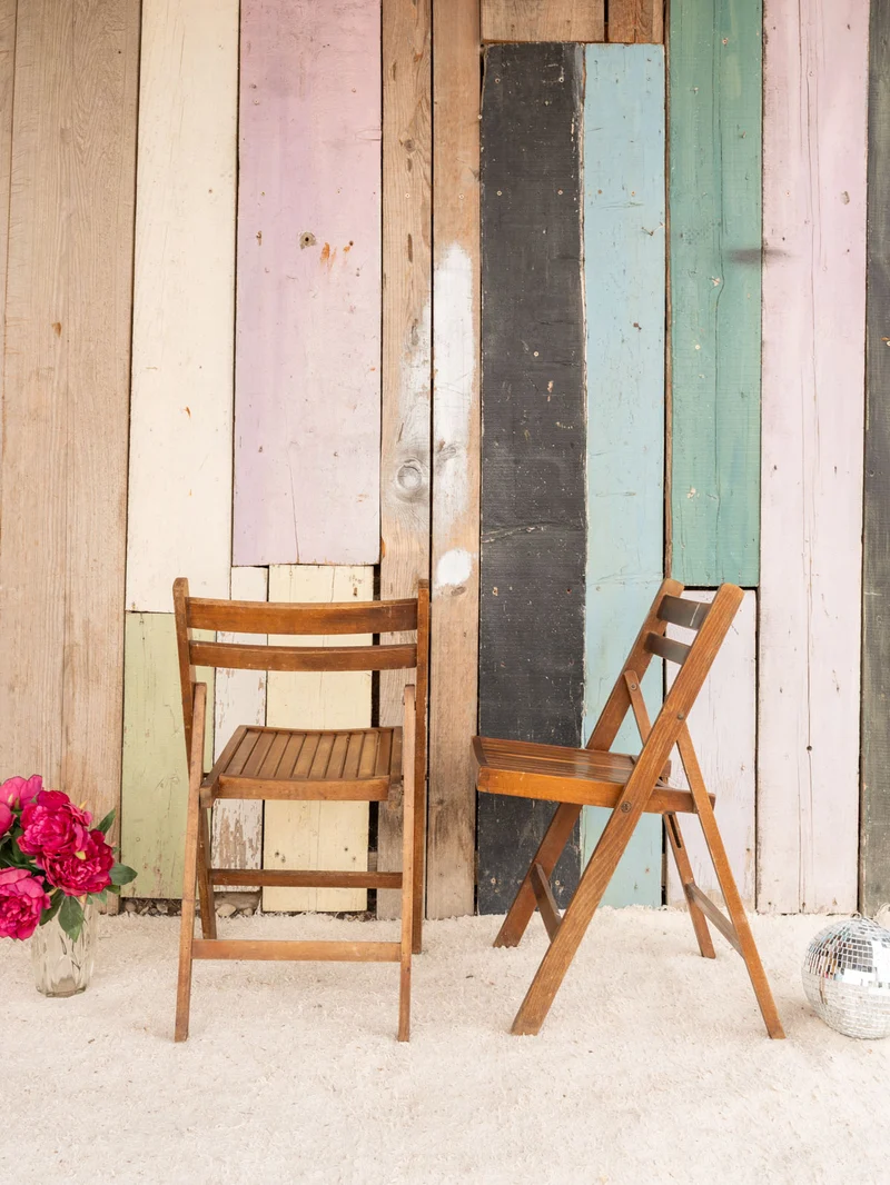 Claude, le lot de 5 chaises en bois N°1412