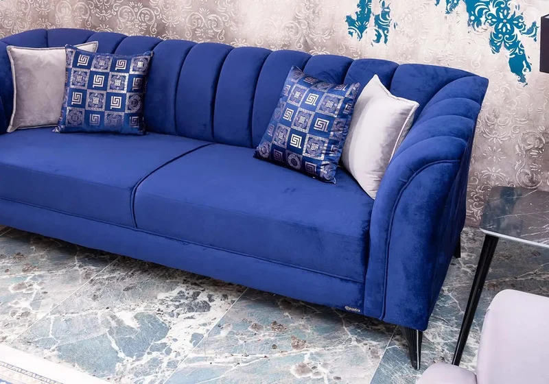 Ensemble canapé modern bleu marine BODRUM