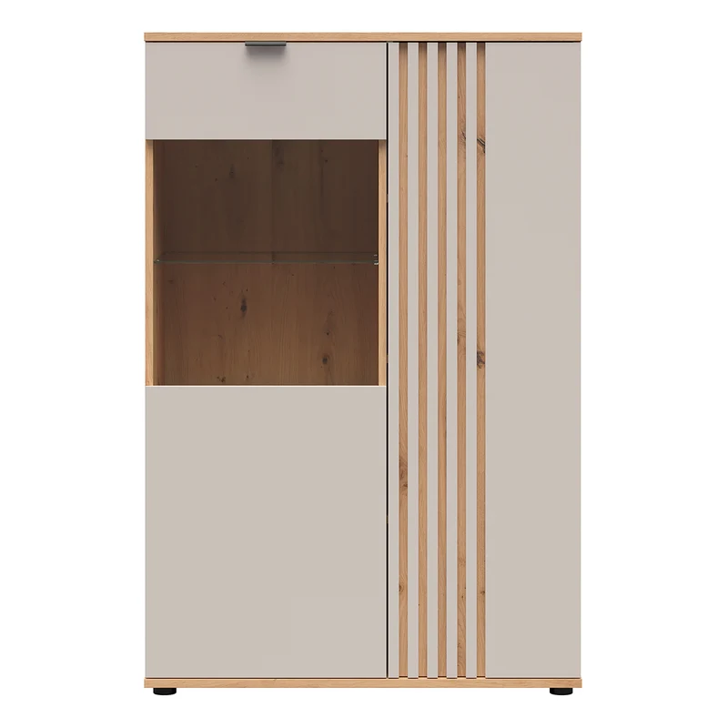 Vaisselier bas 2 portes Ezra Cachemire et Bois