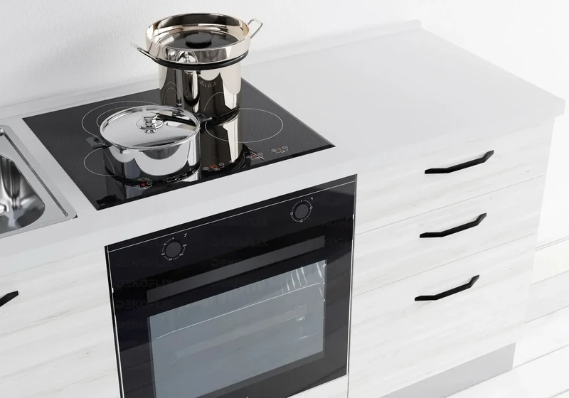 Cuisine Équipée Pas Cher Chêne Gris STAR 180