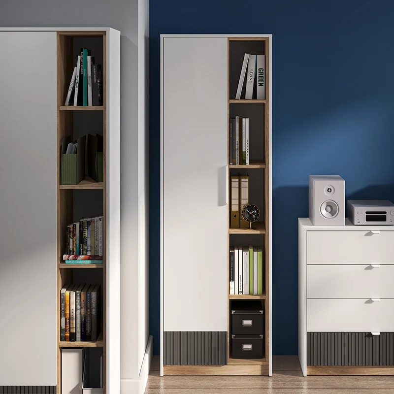 Armoire 1 porte Ronan Blanc