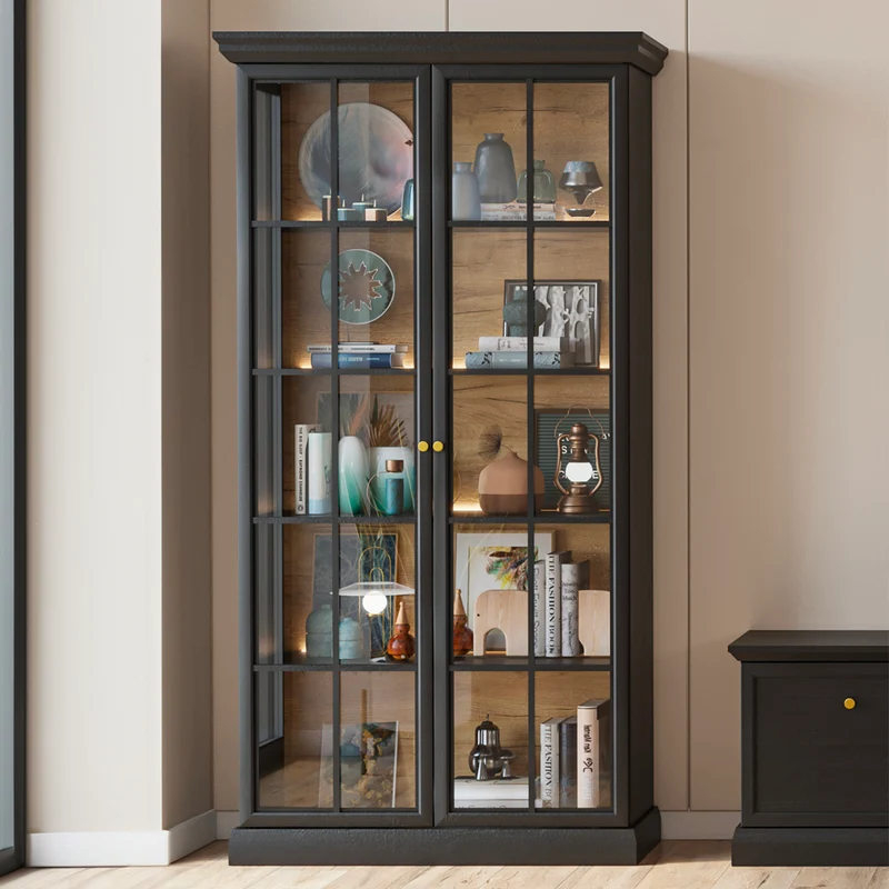 Vaisselier 2 portes Toja Bois anthracite