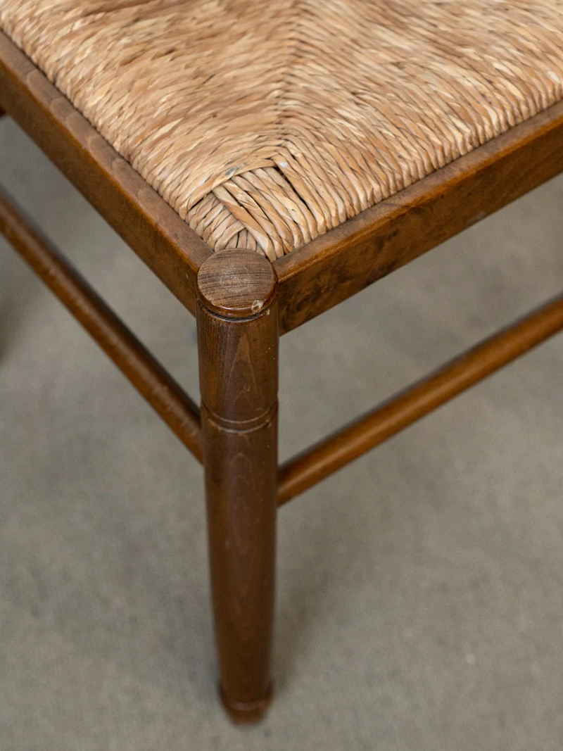 Regis, le tabouret en paille N°1471