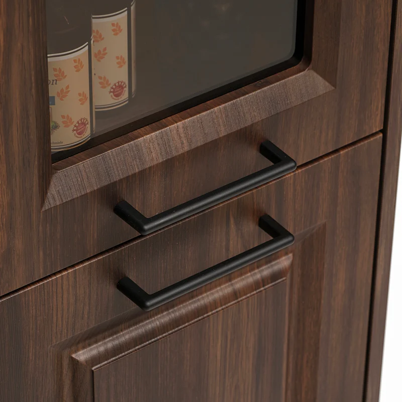Colonne 2 portes Moka Bois foncé