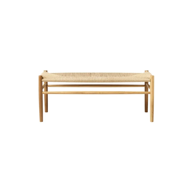 Banc en bois et tissage - J83B Chêne Naturel