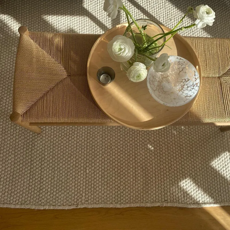 Banc en bois et tissage - J83B Chêne Naturel
