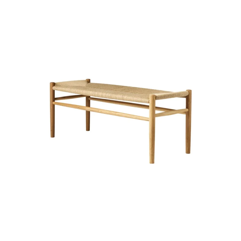 Banc en bois et tissage - J83B Chêne Naturel