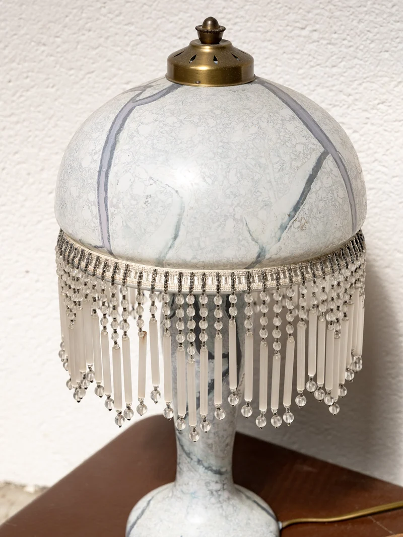 Suzanne, la lampe décorative en verre marbré style Art Déco N°603