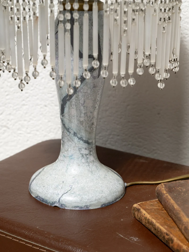 Suzanne, la lampe décorative en verre marbré style Art Déco N°603