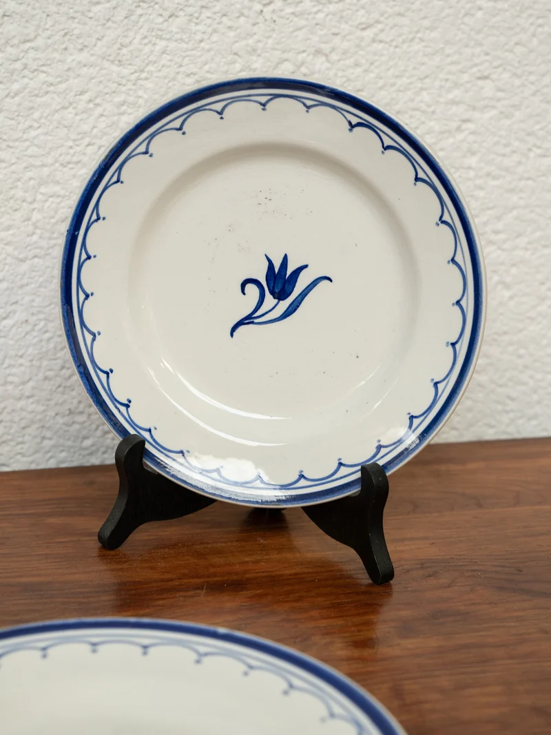 Antoinette, le lot de 6 assiettes en porcelaine de Gien N°316