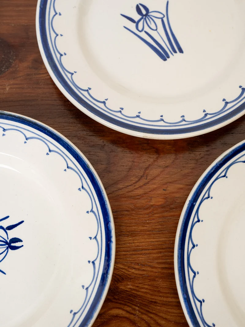 Antoinette, le lot de 6 assiettes en porcelaine de Gien N°316
