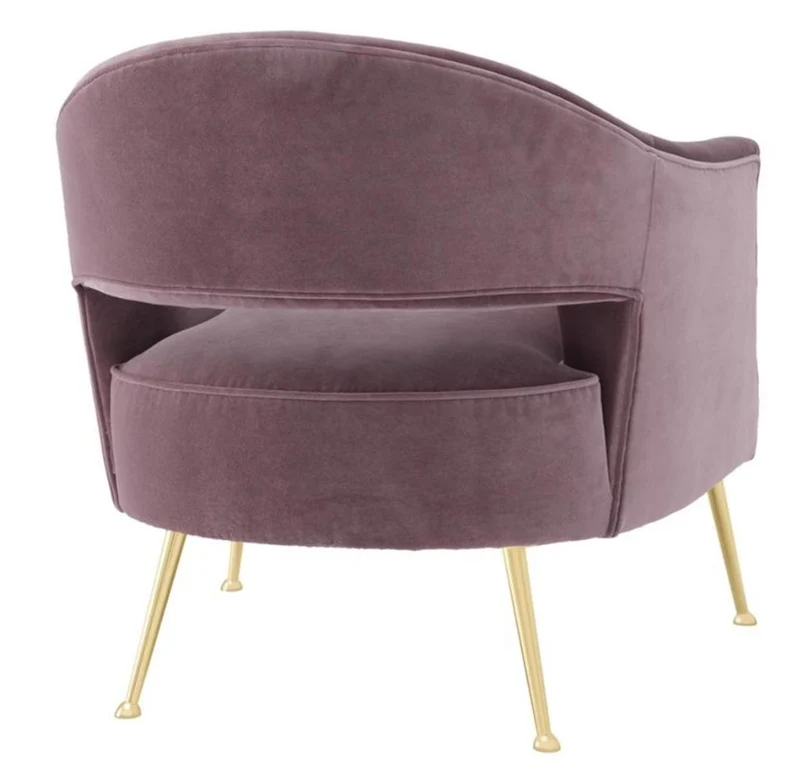 Casa Padrino Luxus Sessel Lila 71 x 75,5 x H. 74,5 cm - Hotel Möbel