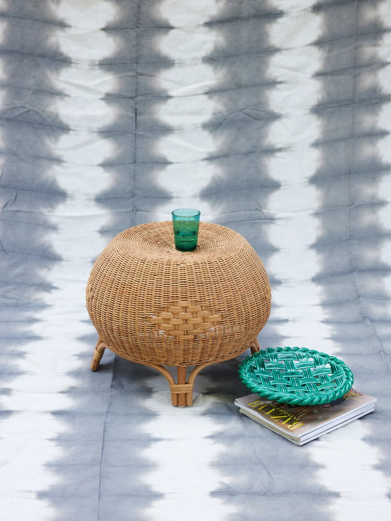 Jean-Philippe, le pouf en rotin vintage N°98