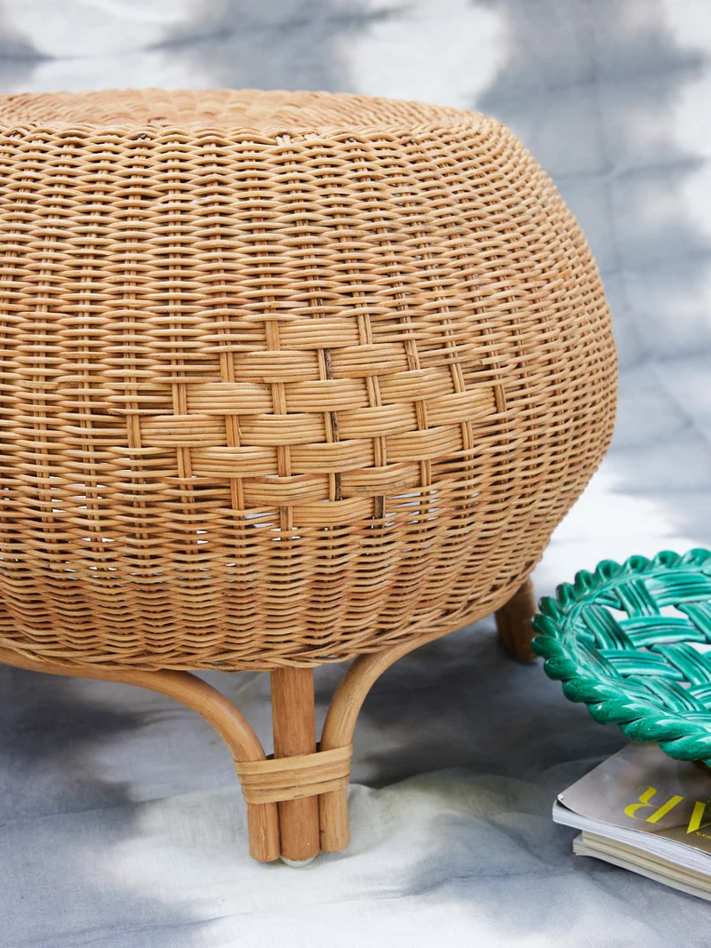 Jean-Philippe, le pouf en rotin vintage N°98