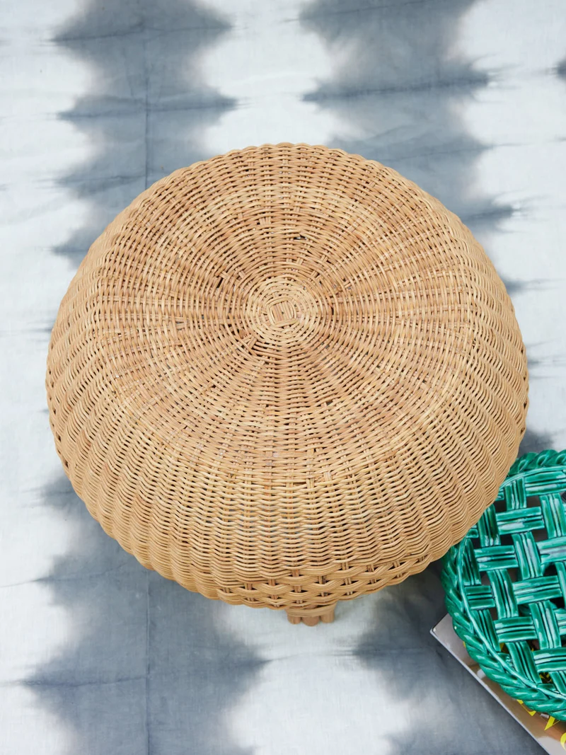 Jean-Philippe, le pouf en rotin vintage N°98