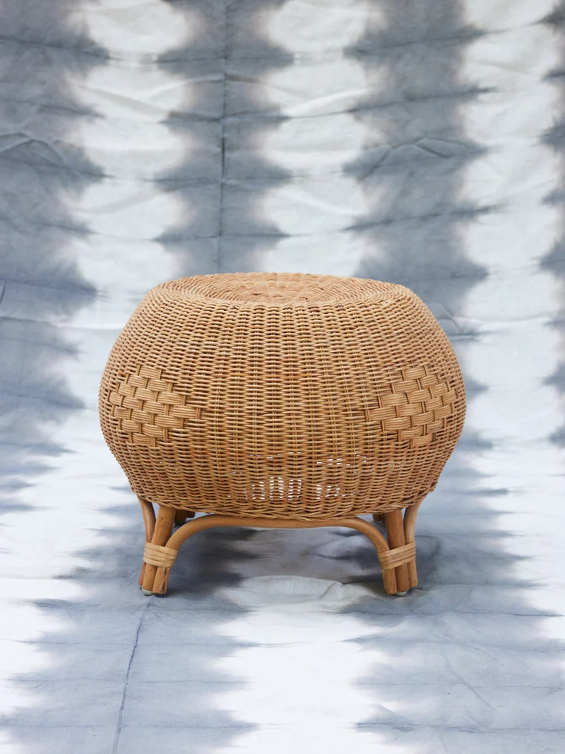 Jean-Philippe, le pouf en rotin vintage N°98