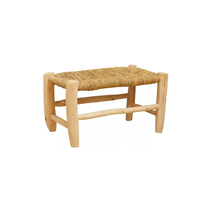 Banc traditionnel en bois de laurier