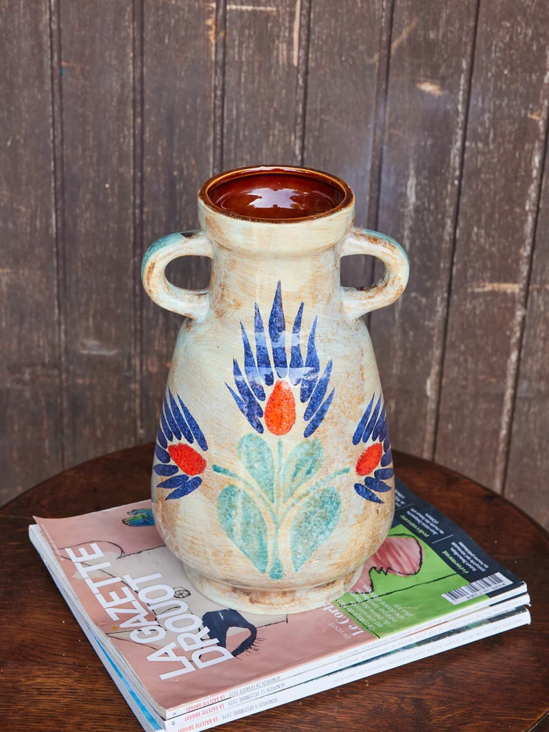 Edmond, le grand vase amphore fleuri N°183