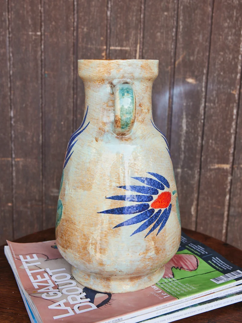 Edmond, le grand vase amphore fleuri N°183